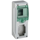 4-module distribution panel for installing a single-phase socket